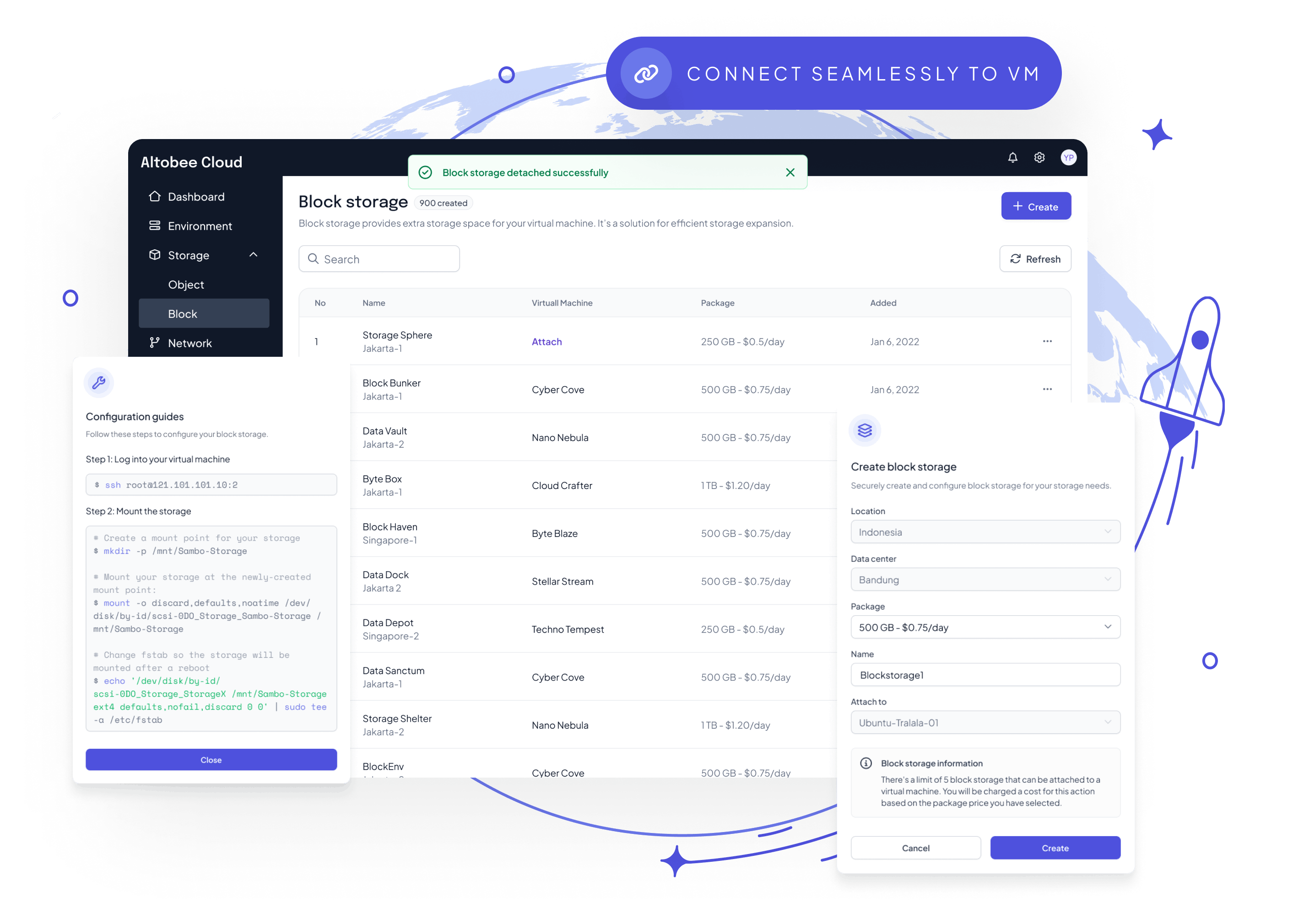 Ifvirty UI Design - Block Storage